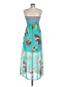 Xhilaration Tropical Teal Casual Dress Size M - photo 2