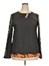 Misslook Gray Long Sleeve Top Size 4X - photo 1