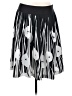 Worthington 100% Polyester Graphic Black Casual Skirt Size 8 - photo 1