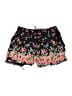 Justice 100% Rayon Floral Black Shorts Size 14 - photo 1