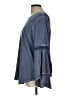 Spense 100% Viscose Blue Long Sleeve Blouse Size L - photo 5