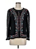 One September Black Long Sleeve Blouse Size M - photo 1