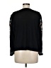 One September Black Long Sleeve Blouse Size M - photo 2