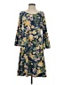 Allison Brittney Print Blue Casual Dress Size S - photo 1