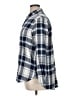 Gap 100% Cotton Plaid Blue Long Sleeve Button-Down Shirt Size XL - photo 5