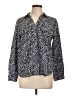Adrienne Vittadini Polka Dots Black Long Sleeve Blouse Size L - photo 1