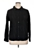 Kaileigh Chevron-herringbone Black Long Sleeve Button-Down Shirt Size XL - photo 1