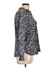 Adrienne Vittadini Polka Dots Black Long Sleeve Blouse Size L - photo 4