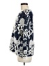 Everly Print Blue Pullover Sweater Size M - photo 5