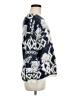Everly Print Blue Pullover Sweater Size M - photo 4