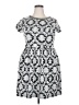 Xhilaration Print Gray Casual Dress Size XXL - photo 1