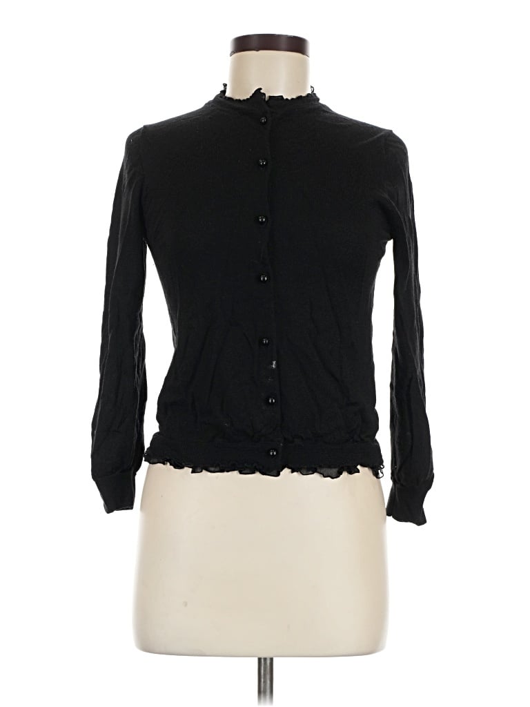Pre-owned Jcrew Long Sleeve Blouse In Black