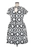 Xhilaration Print Gray Casual Dress Size XXL - photo 2