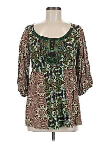 One World 3/4 Sleeve Blouse (view 1)