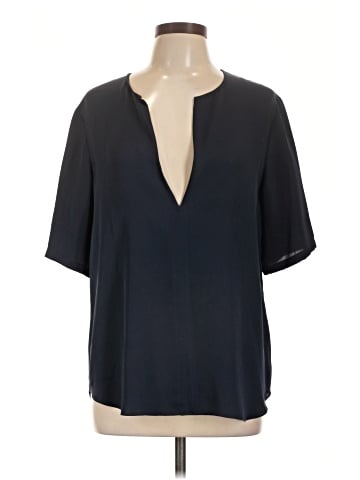 Theory Short Sleeve Silk Top (view 1)