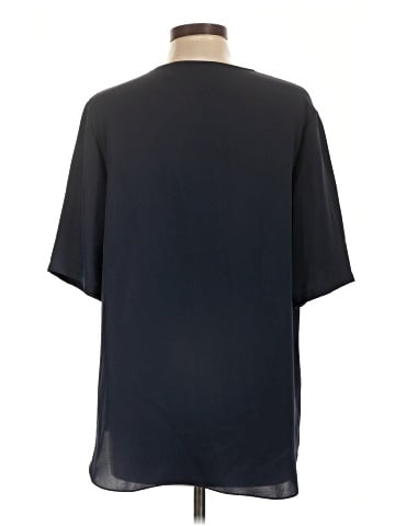 Theory Short Sleeve Silk Top (view 2)