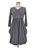 Colletta Solid Gray Casual Dress Size 6 - photo 1