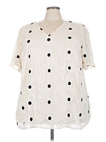 BLOOMCHIC Short Sleeve Blouse (view 1)