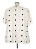 BLOOMCHIC 100% Polyester Polka Dots Ivory Short Sleeve Blouse Size 26 - photo 2