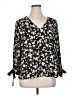CeCe 100% Polyester Black 3/4 Sleeve Blouse Size XL - photo 1
