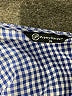 Prettygarden Checkered-gingham Blue 3/4 Sleeve Blouse Size XL - photo 7