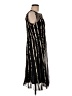 Sandra Darren 100% Polyester Graphic Black Cocktail Dress Size 6 - photo 4