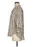 Lush 100% Polyester Animal Print Ivory 3/4 Sleeve Blouse Size M - photo 5