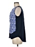 Collective Concepts 100% Polyester Blue Sleeveless Blouse Size M - photo 5