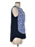 Collective Concepts 100% Polyester Blue Sleeveless Blouse Size M - photo 4