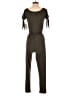 Derek Heart Solid Brown Jumpsuit Size S - photo 2