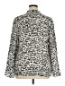 Chico's 100% Viscose Print Ivory Silver 3/4 Sleeve Blouse Size XL (3) - photo 2