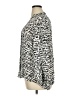 Chico's 100% Viscose Print Ivory Silver 3/4 Sleeve Blouse Size XL (3) - photo 5