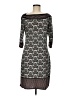 Studio M Print Gray Casual Dress Size M - photo 1