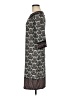 Studio M Print Gray Casual Dress Size M - photo 5