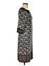 Studio M Print Gray Casual Dress Size M - photo 4