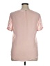 Liz Claiborne 100% Polyester Pink Short Sleeve Blouse Size XL - photo 2