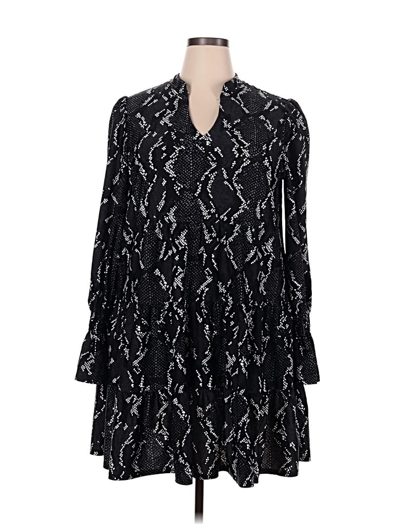 Pre-owned Jude Connally Casual Dress In Black