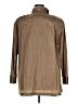 Linda Allard Ellen Tracy Metallic Brown Long Sleeve Blouse Size 14 - photo 2