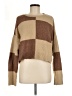 Double Zero Color Block Brown Pullover Sweater Size M - photo 1