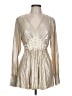 ECI Ivory Silver Long Sleeve Blouse Size L - photo 1
