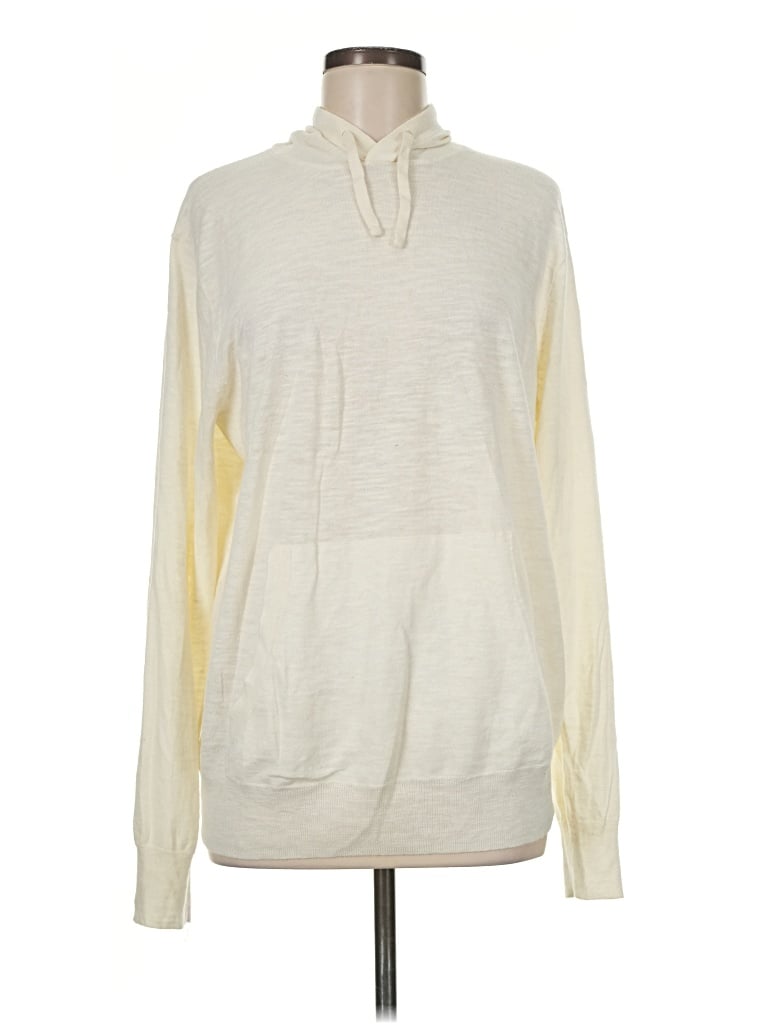 Pre-owned Jcrew Pullover Hoodie In Ivory