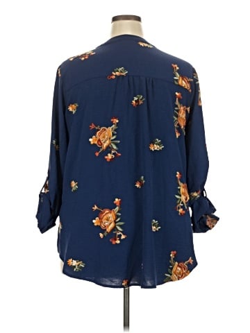 Fig and Flower 3/4 Sleeve Blouse (view 2)
