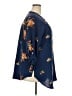 Fig and Flower 100% Polyester Blue 3/4 Sleeve Blouse Size 2X - photo 4