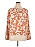 Elizabeth and James 100% Polyester Orange Long Sleeve Blouse Size XL - photo 1