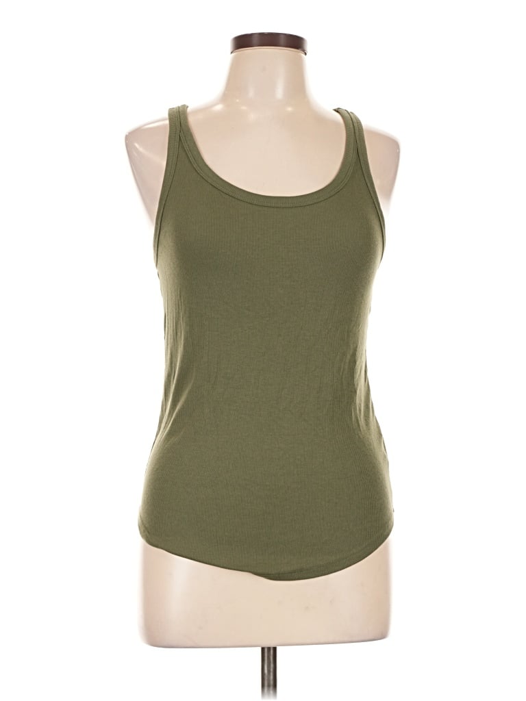Pre-owned Old Navy Tank Top Green Halter Neckline Tops