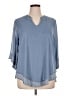 Micoson Blue 3/4 Sleeve Blouse Size XL - photo 1