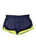Nike 100% Polyester Color Block Blue Athletic Shorts Size M - photo 1