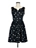 Bar III 100% Polyester Hearts Black Casual Dress Size M - photo 1