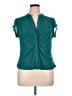 DR2 Teal Short Sleeve Blouse Size XL - photo 1