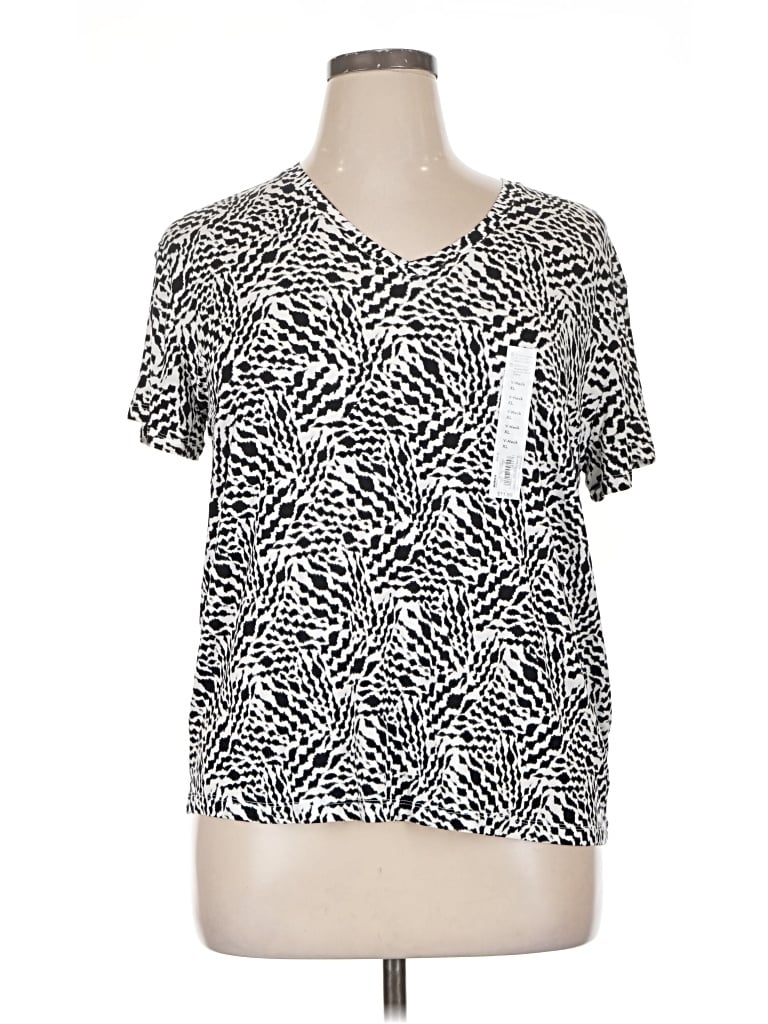 Pre-owned Nine West Short Sleeve T-shirt In Silver